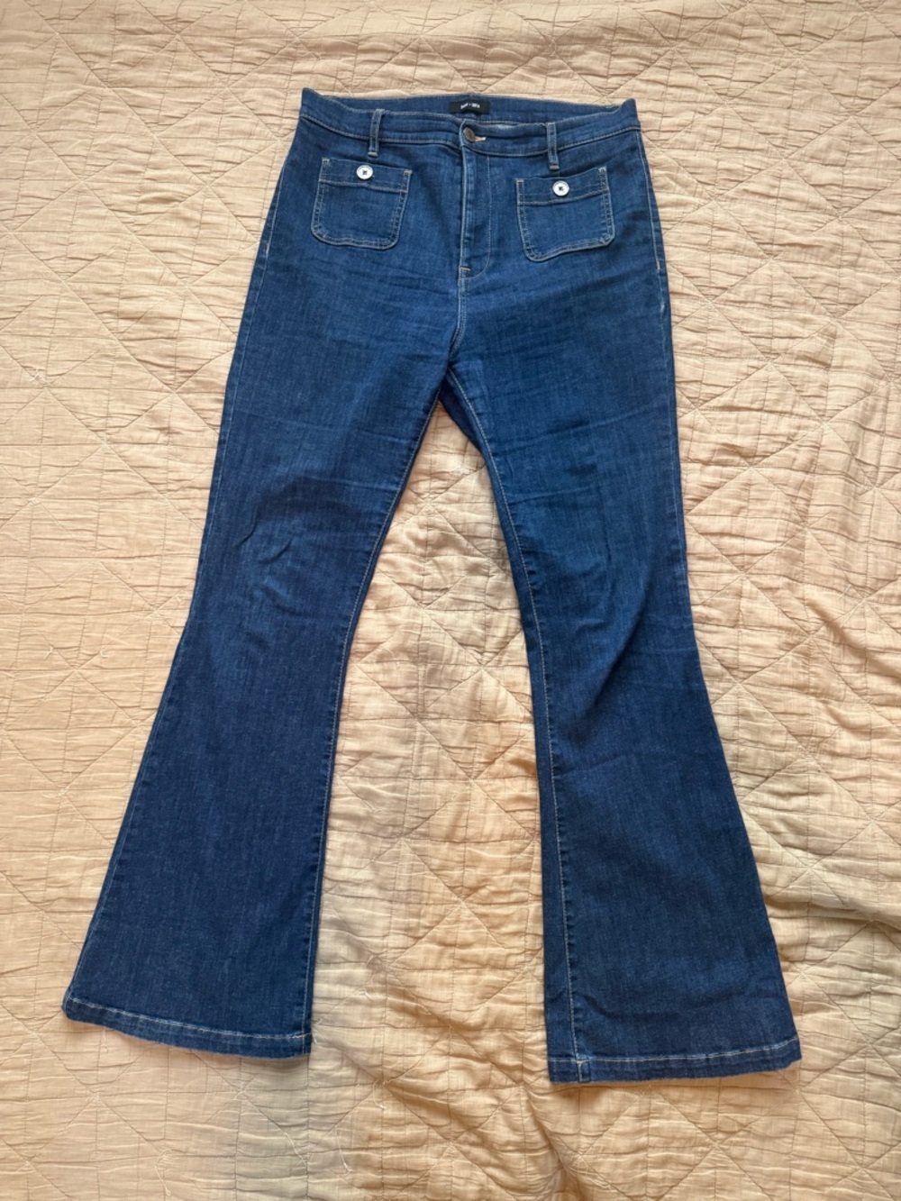 Saint + Sofia High Rise Flare Jeans Size 34